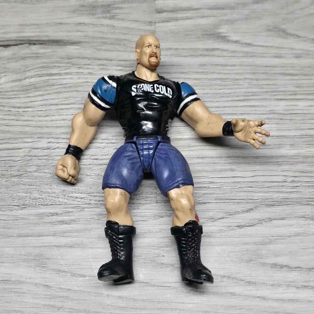 Vintage 1998 WWF Stone Cold Steve Austin‎ - Jakks Pacific 6" Wrestling Action... - Picture 6 of 10